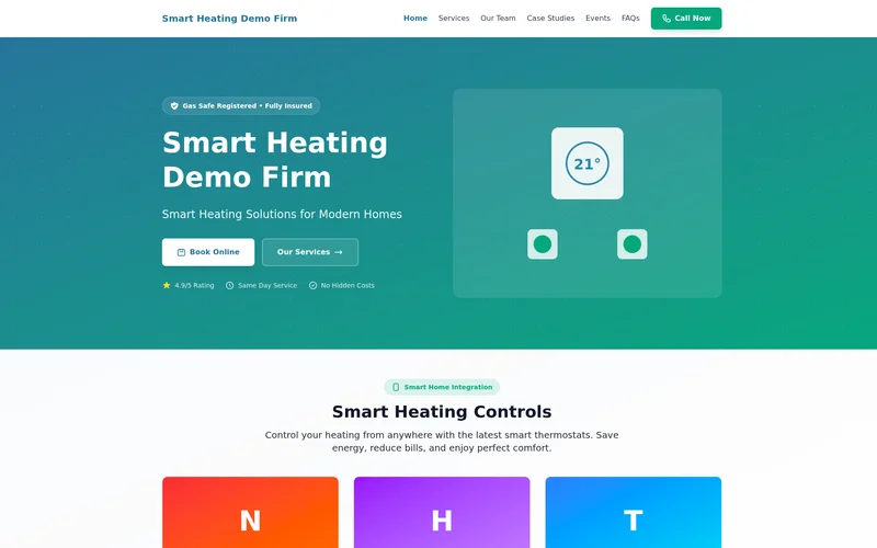 Preview of Smart Heating theme